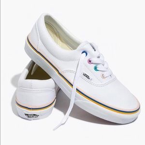 Madewell x Vans Unisex Sneakers w/ Rainbow Details